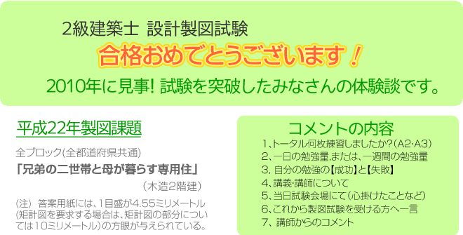 合格おめでとうございます！