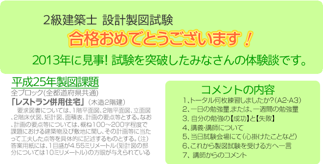 合格おめでとうございます！