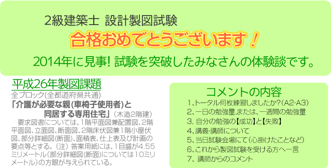 合格おめでとうございます！